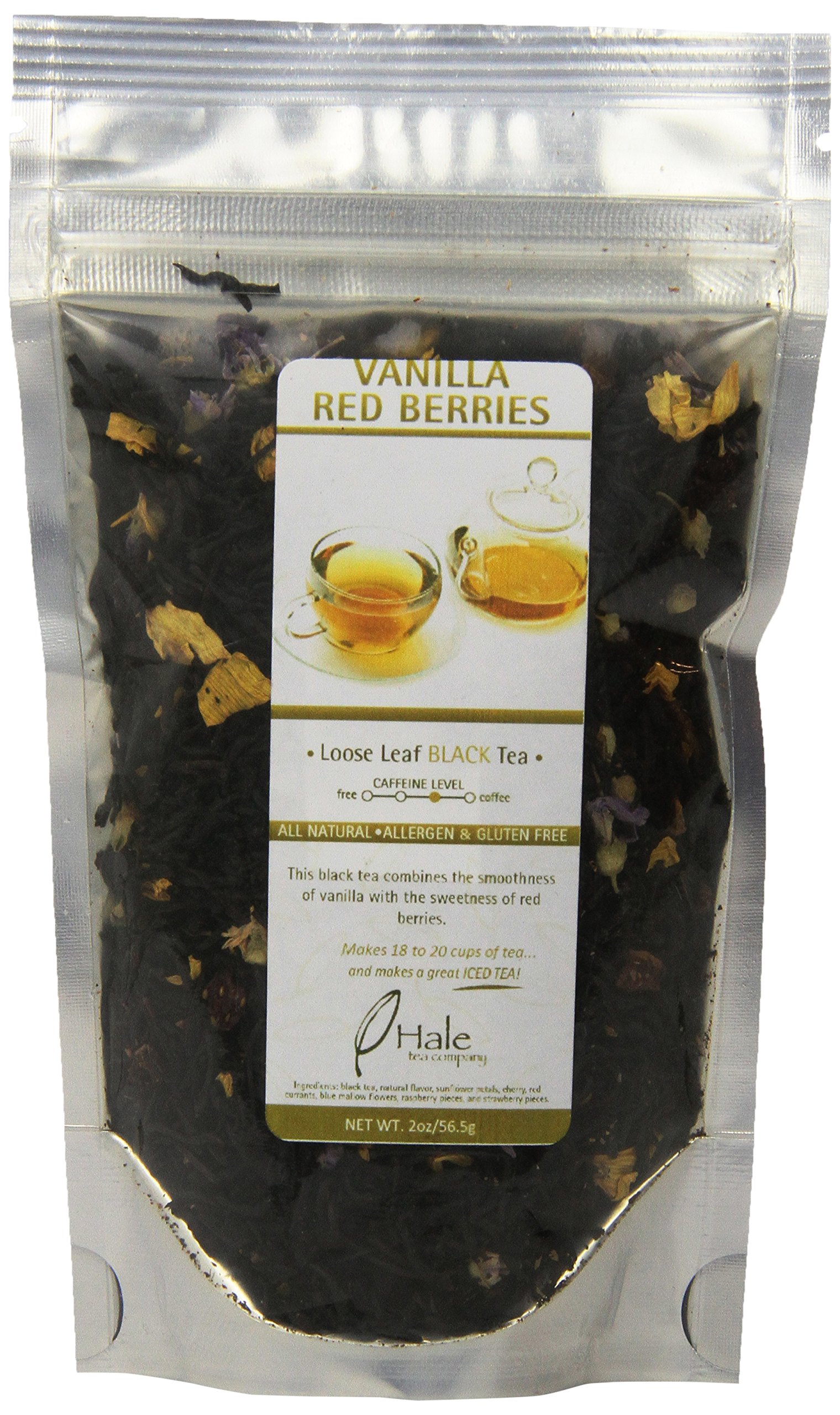 Hale Tea Black Tea, Vanillla Red Berries, 2-Ounce