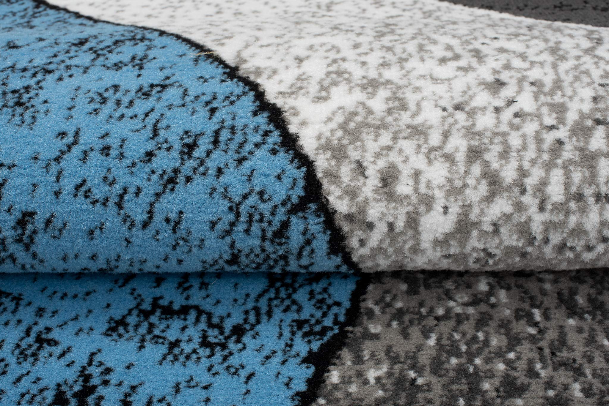TAPISO Dream Tapis de Salon Chambre Salle à Manger Adulte Bureau Design Moderne Jaune Gris Noir Abstrait Motif Ondes Vagues Poil Court Fin Doux Léger Résistant 250 x 300 cm