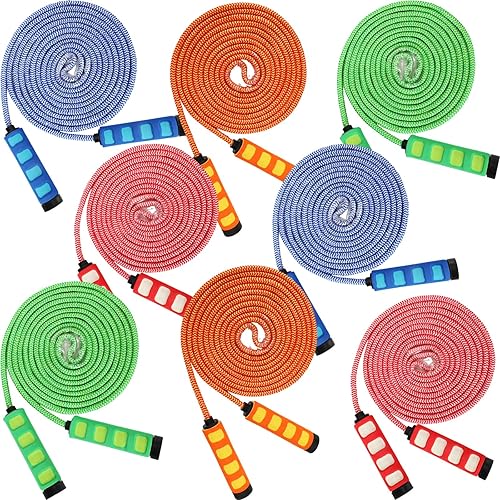 Gemscream 8 cuerdas de saltar de 16 pies de largo para niños, cuerda ajustable multijugador para equipo, doble cuerda holandesa con asa para escuela disponible en Yaxa Venezuela