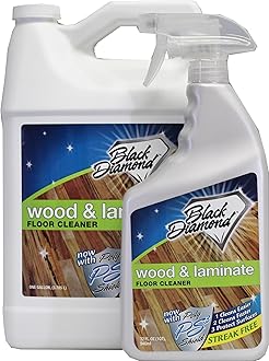 Black Diamond Stoneworks Wood, Laminate, Hardwood & Luxury Vinyl Floor Cleaner Spray – Multi-Purpose Mopping Solution for a Streak-Free Clean s (160 FL Oz)