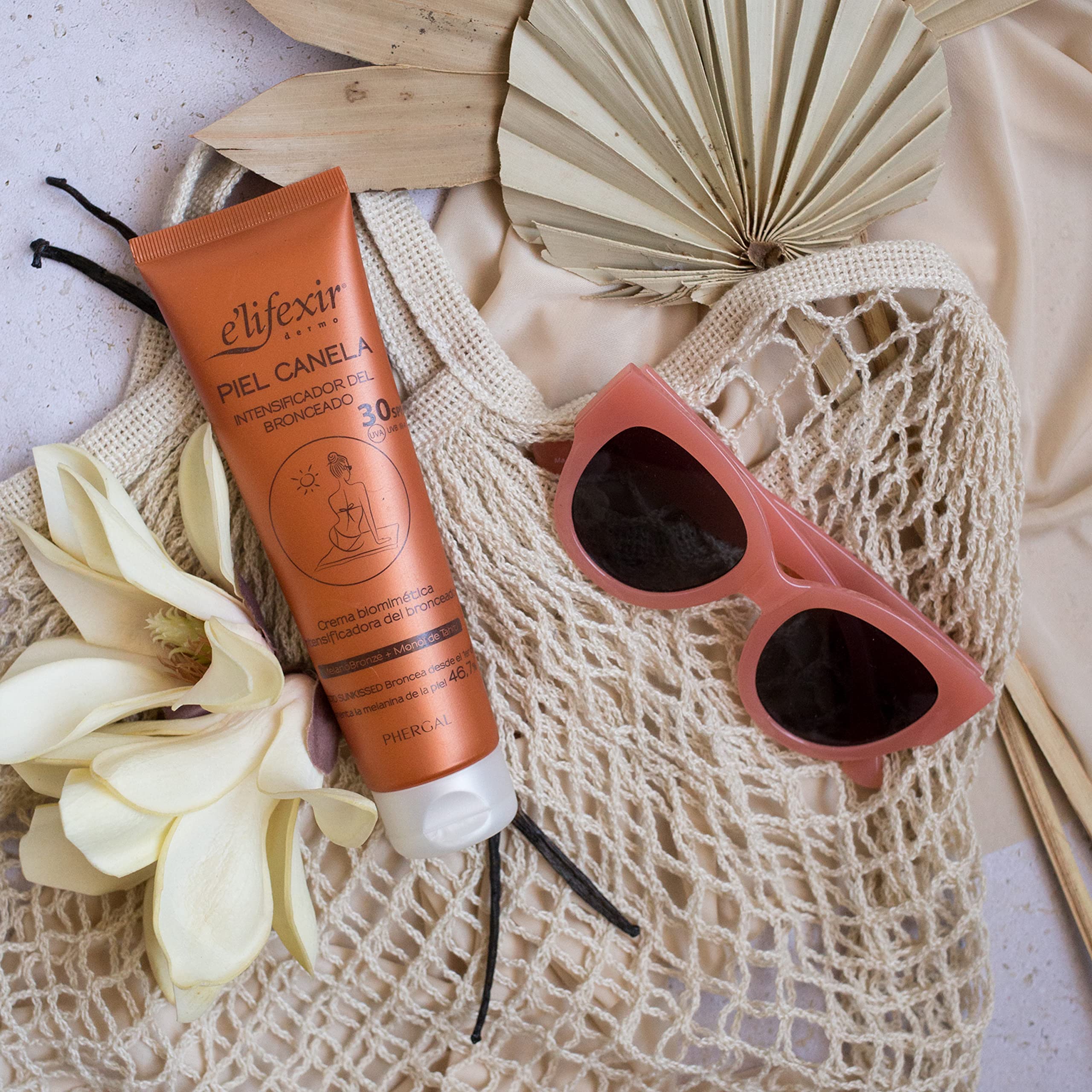 Elifexir | Cacao Sense + Nocturslim + Piel Canela + Regalo | Exfoliante Corporal + Quemagrasas Nocturno + Acelerador del Bronceado + Bolsa | 200ml + 200ml + 150ml