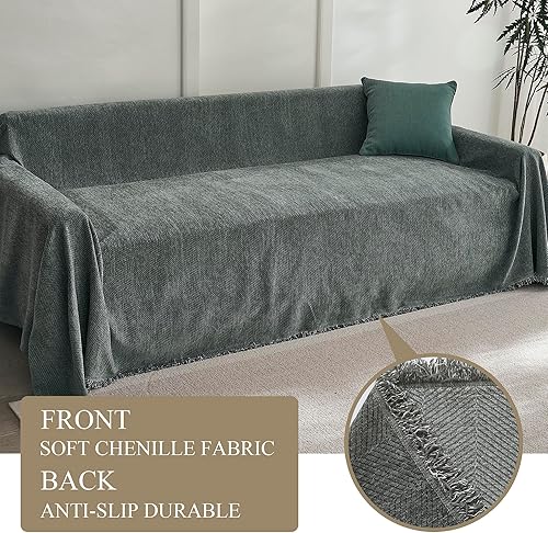 Miniatura 2 de Funda antideslizante para sofá modular de 2 cojines, funda de sofá modular de felpilla gruesa, protector de muebles suave para perros y mascotas,