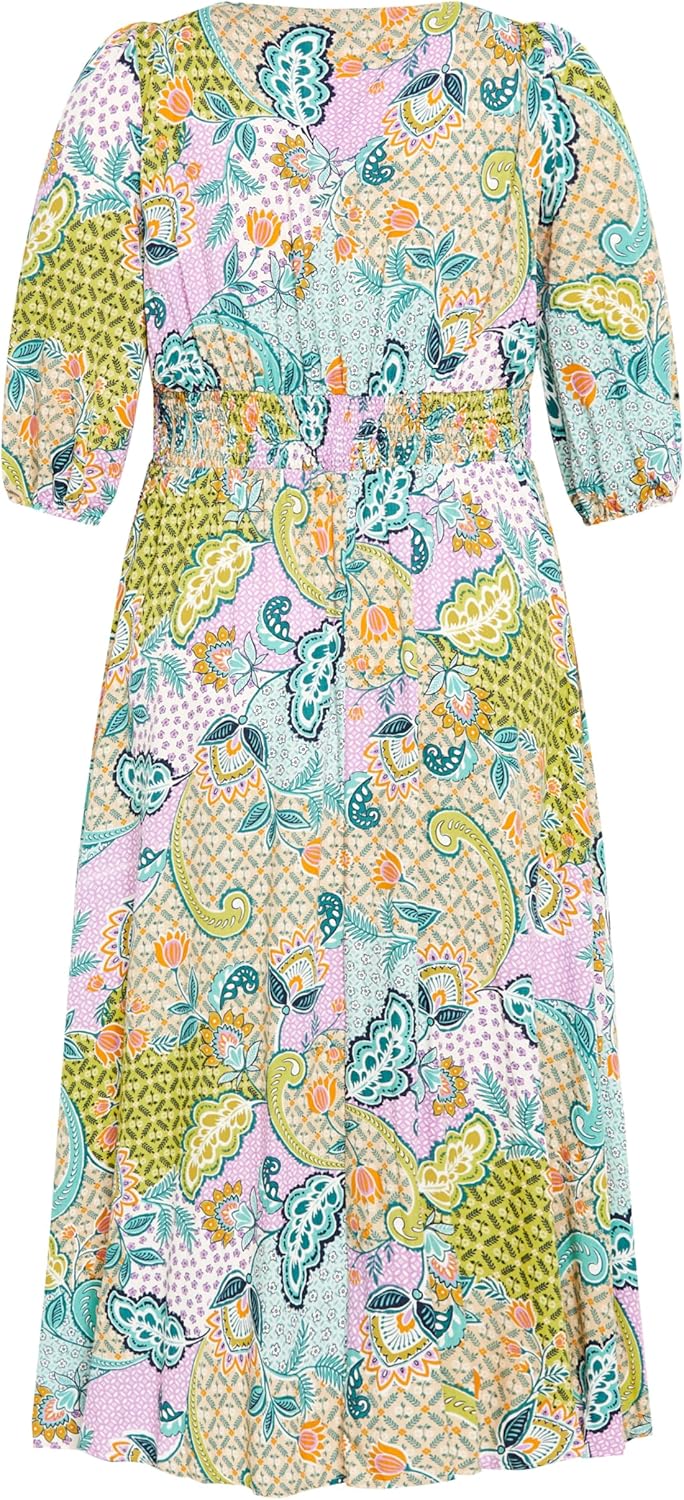 City Chic Women's Plus Size Maxi Dress - Daydream Print - Image 7