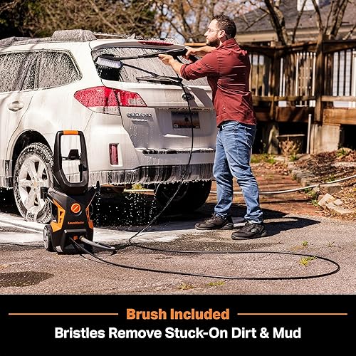 Miniatura 6 de LawnMaster Lavadora a presión eléctrica LT506-2000A 13 Amp 1.4 GPM 2300 Max PSI CSA certificada con botella de detergente