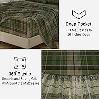 Vista 77 de RUVANTI Flannel Sheets Twin Size - 100% Cotton Double Brushed Twin Sheets Set, Deep Pockets 16 Inches, All Seasons Breathable & Extra Soft Bed Bali