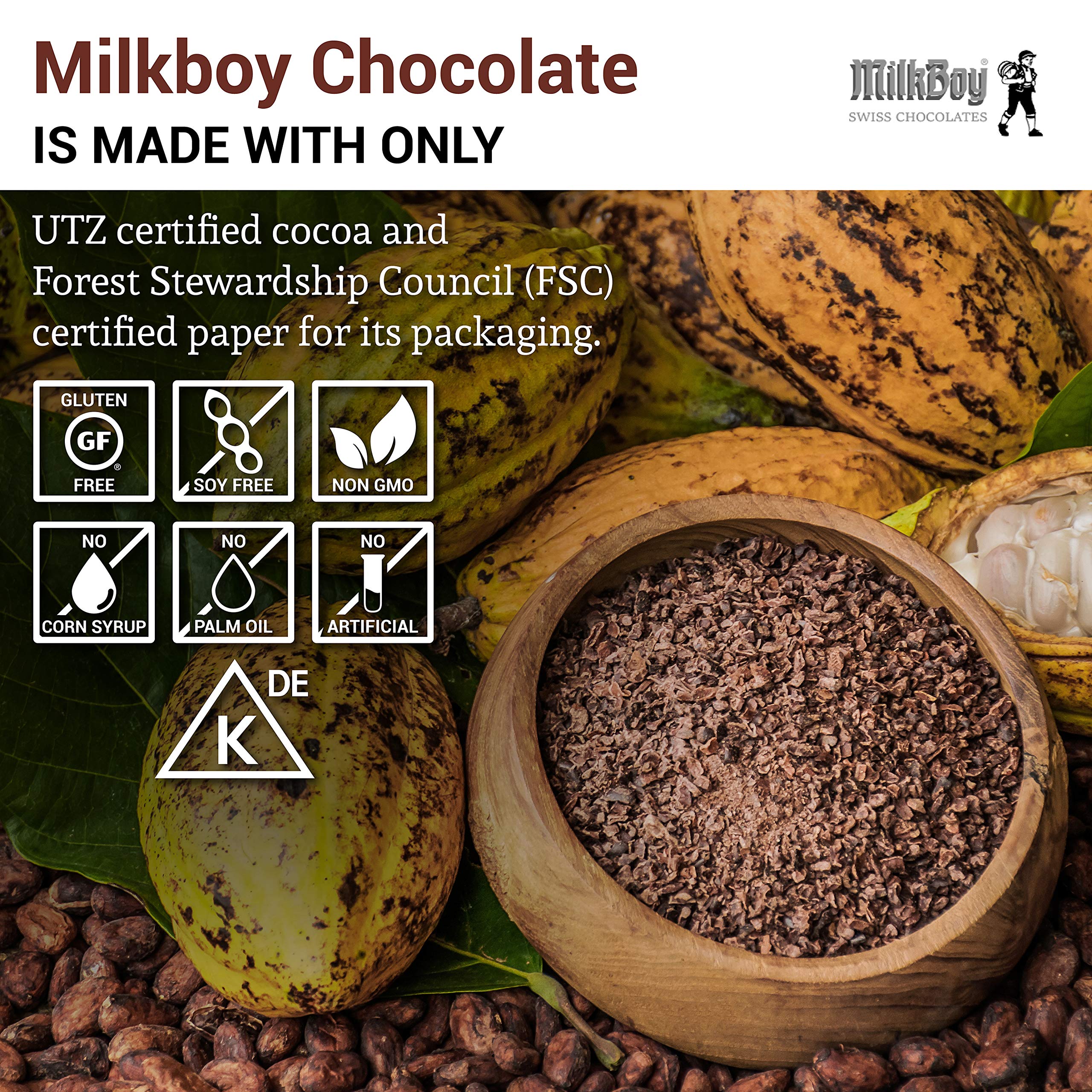 Buy Milkboy Swiss Dark Chocolates 85 Dark Chocolate, Swiss