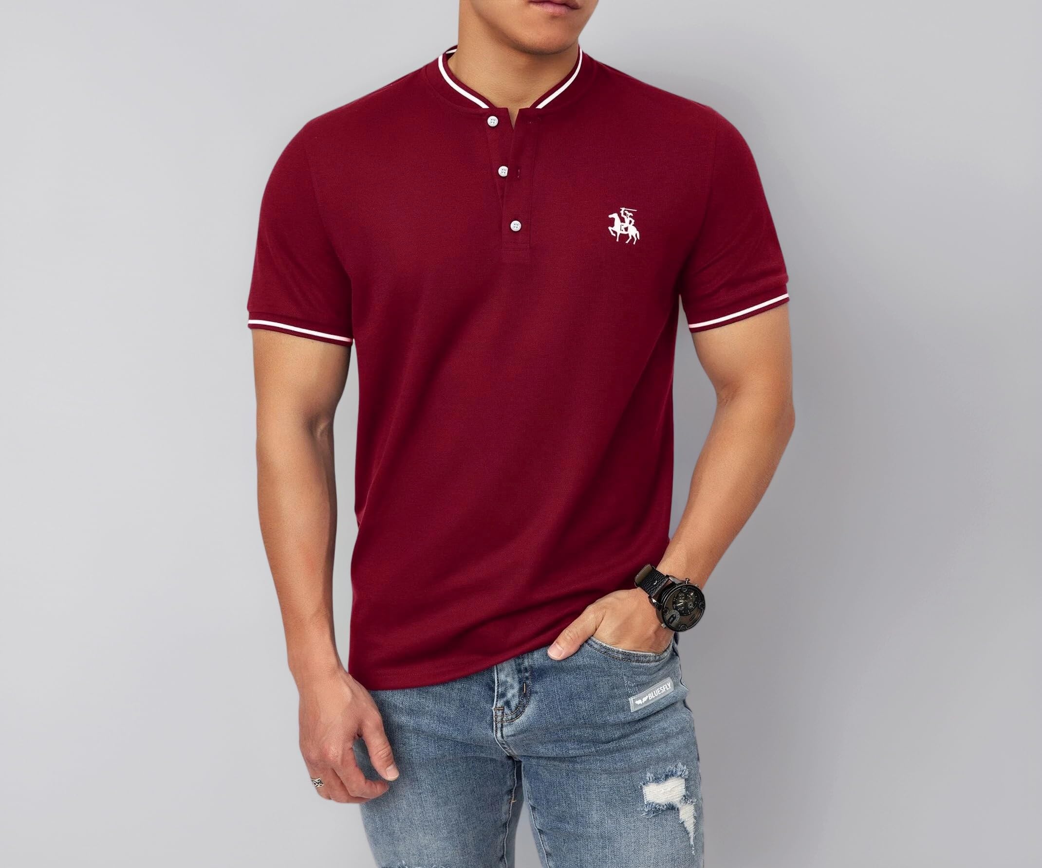 Polo T Shirt for Men || T Shirt for Man || Collar T Shirt Style Men (Packs Also Available) (Polo-06-10)
