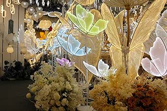 Wedding Butterfly LED Floor Lamp: Hanging Butterfly White Color - View #6