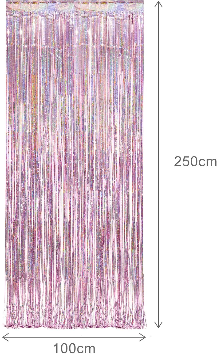 Pink Tinsel Curtain Party Backdrop Glitter - Image 3