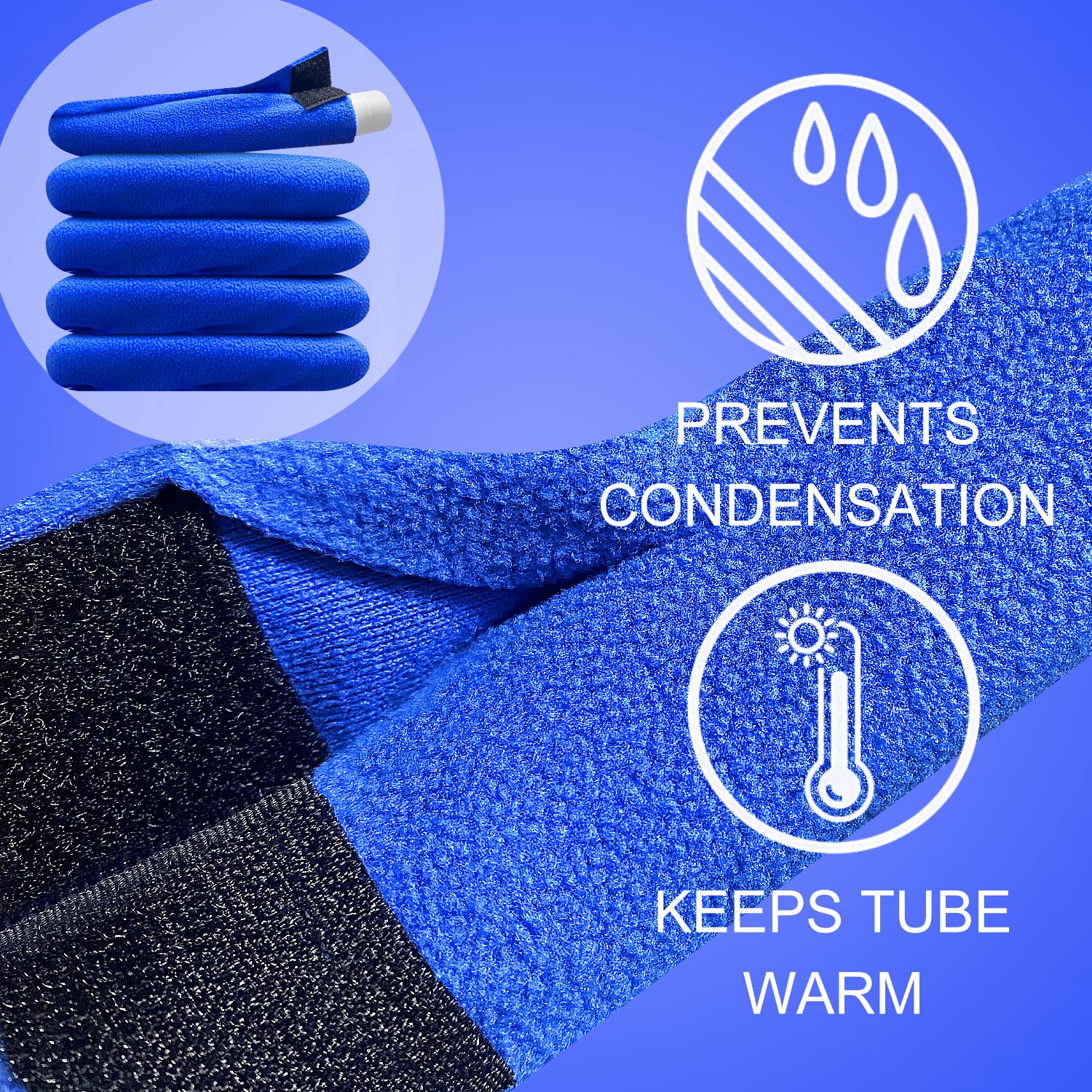 6 Feet CPAP Hose Cover Prevents Water Condensation In