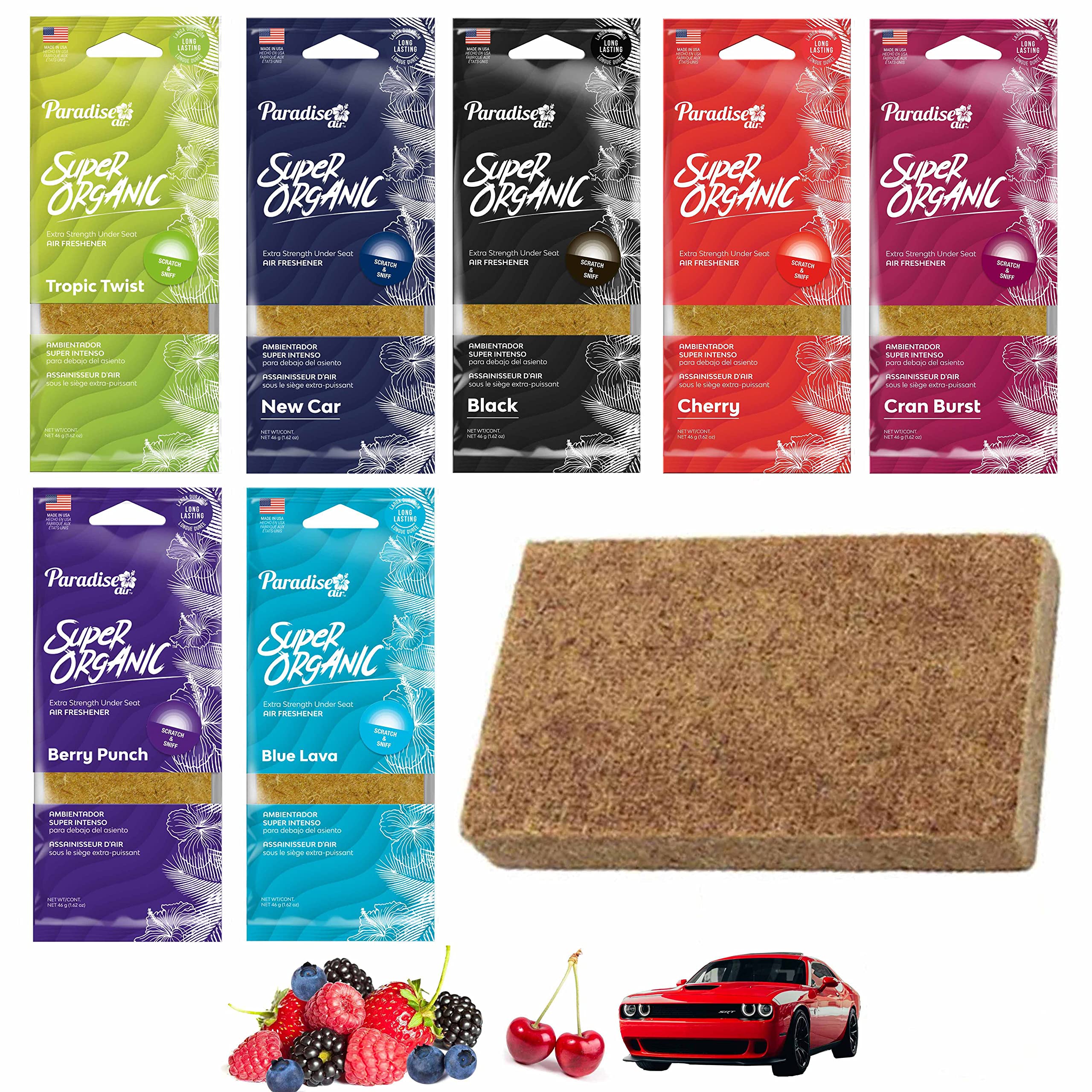Amazon.com: 7 Pc Paradise Super Organic Air Freshener Block Stone