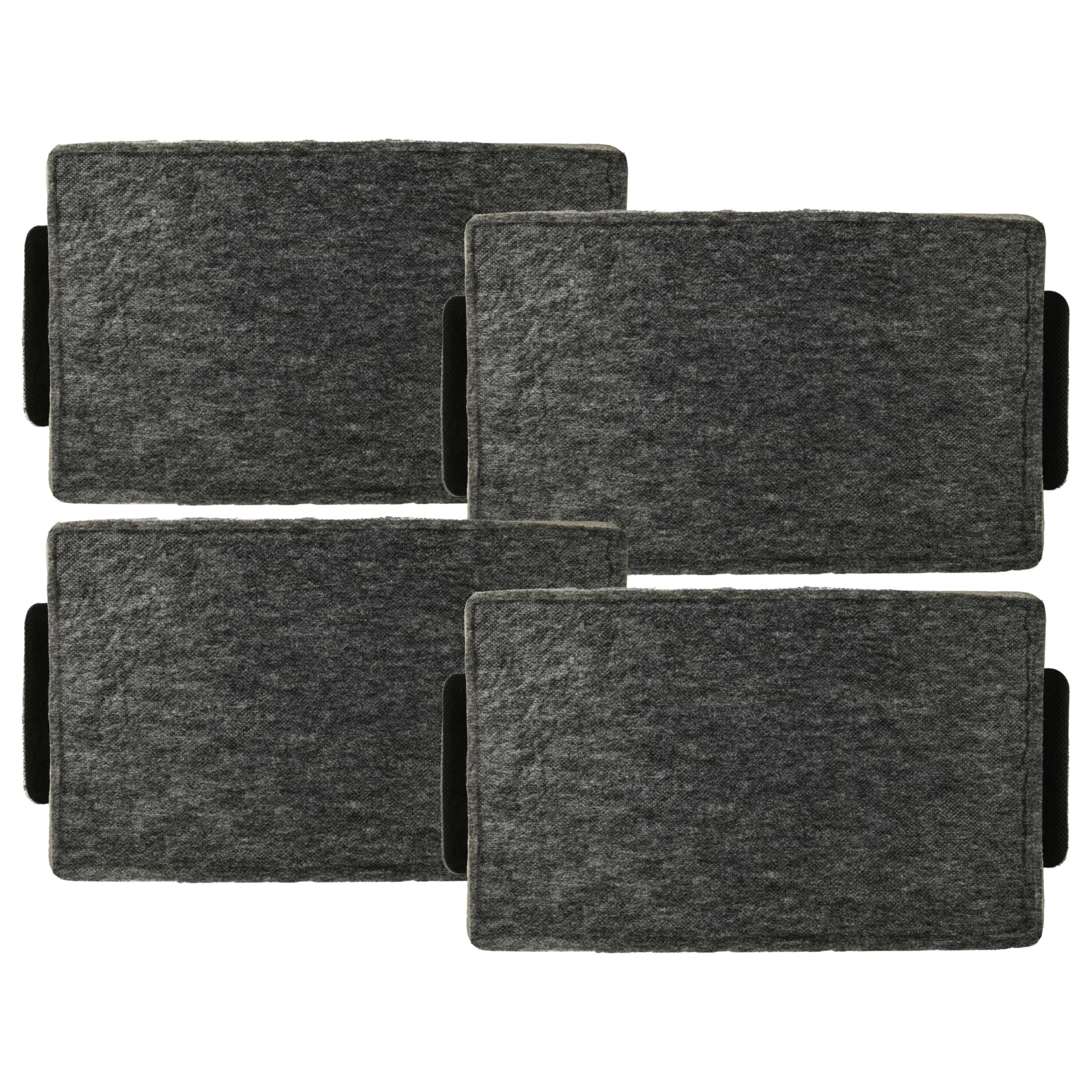 vhbw 4x Aktivkohlefilter kompatibel mit Miele DA 3596 | DA 3668, DA 3690, DA 3598, DA 3660, DA 3698 Dunstabzugshaube - 23,7 x 14,6 x 1,9 cm