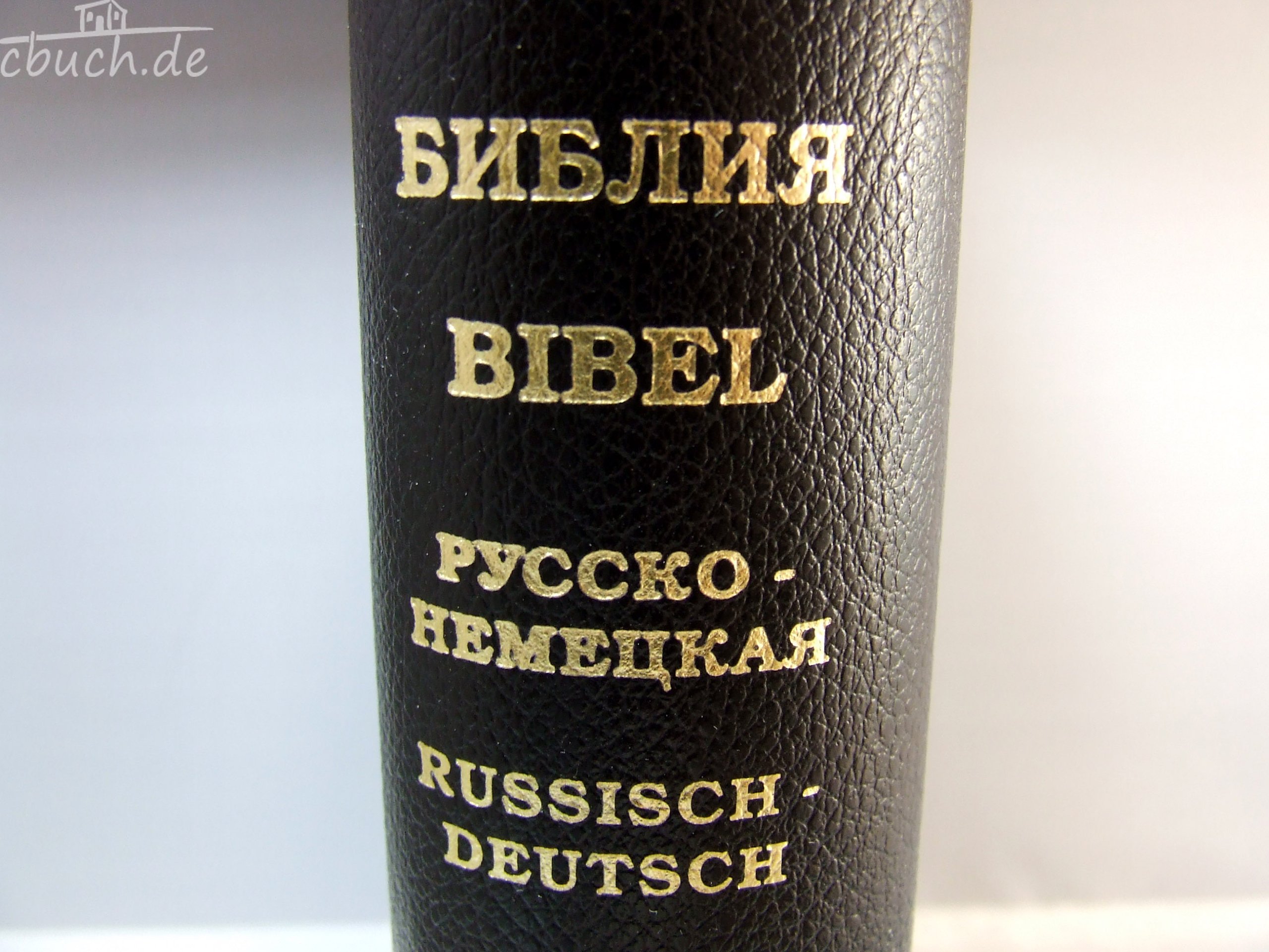 Die Bibel: Russisch-Deutsch mit Leder und Goldschnitt