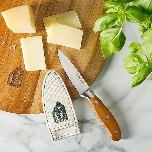 Miniatura 3 de Oprah's Favorite Things - Cuchillo de pelar de acero alemán de 3.5 pulgadas con mango forjado de madera de olivo italiano