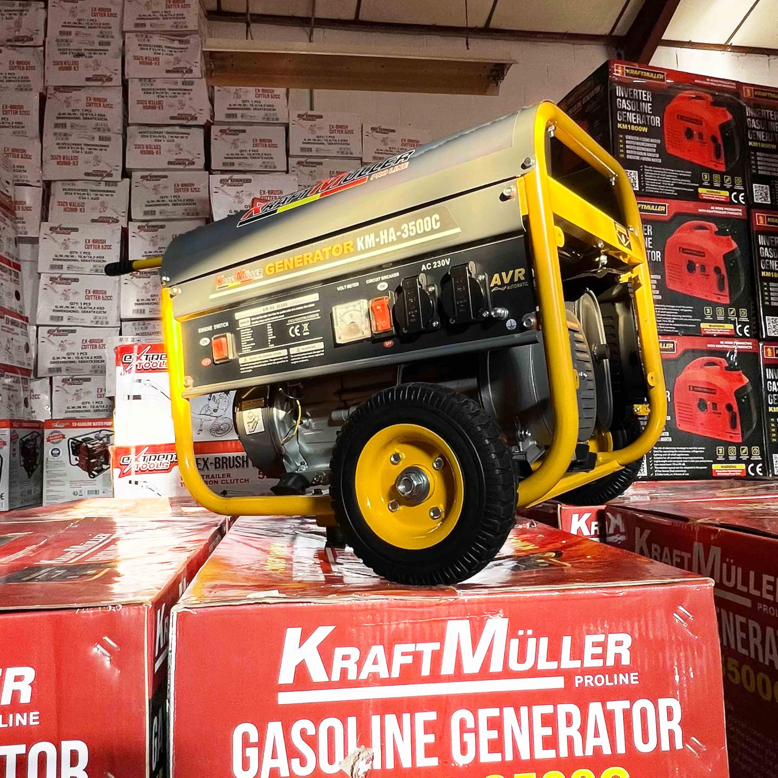 Generador de gasolina portátil KraftMüller KM-3500C