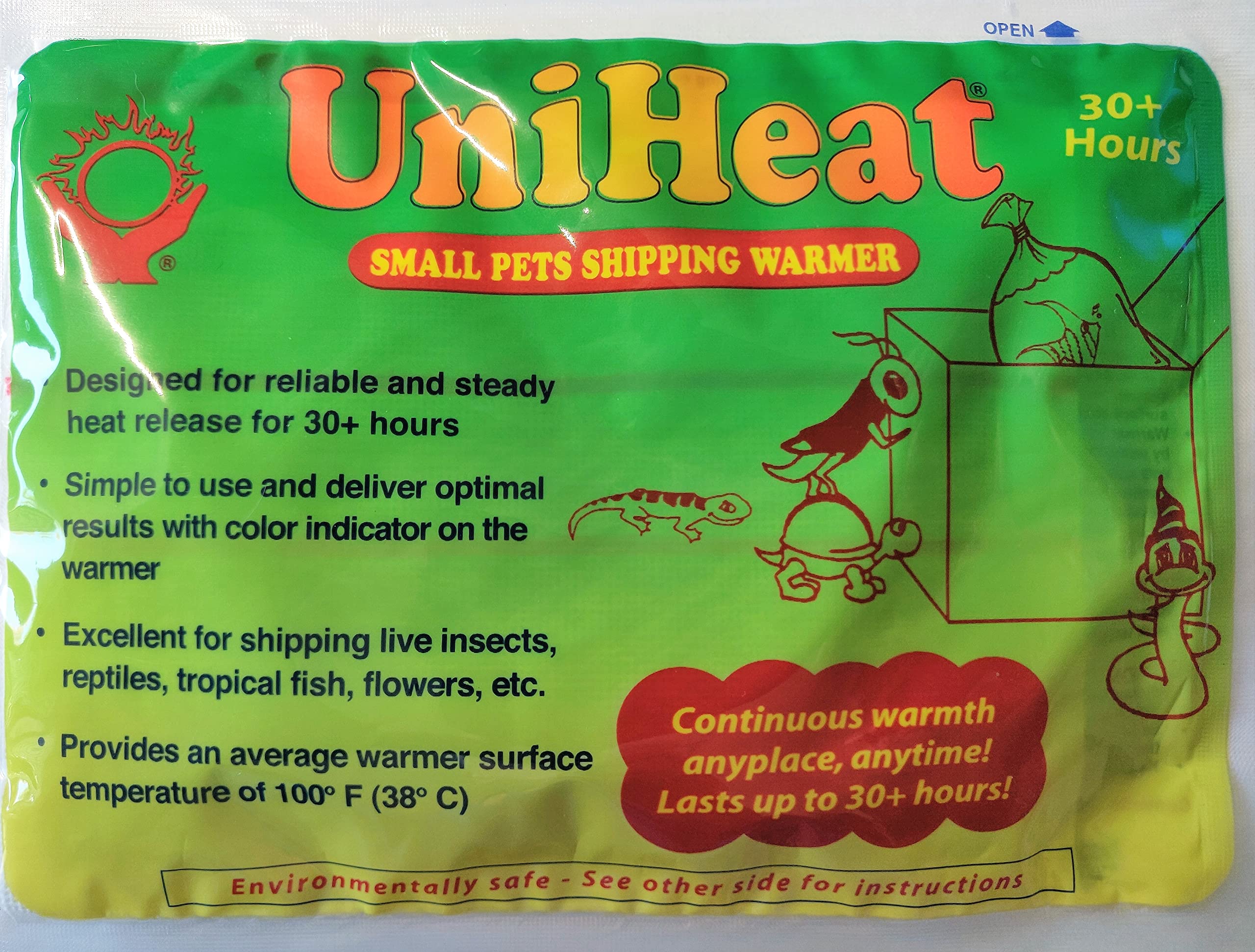 Uniheat Podgrzewacze wysyłkowe, odliczanie: cztery 40 godzin, trzy 30 godzin i dwa 20-godzinne pakiety grzewcze - łącznie 9 paczek
