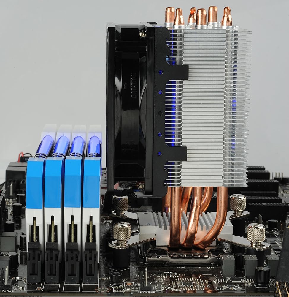 Enermax ETS-N30 ll Compact Intel/AMD CPU Cooler with Direct Heat Pipes, ETS-N30R-HE,3 Heat Pipes thumbnail 3