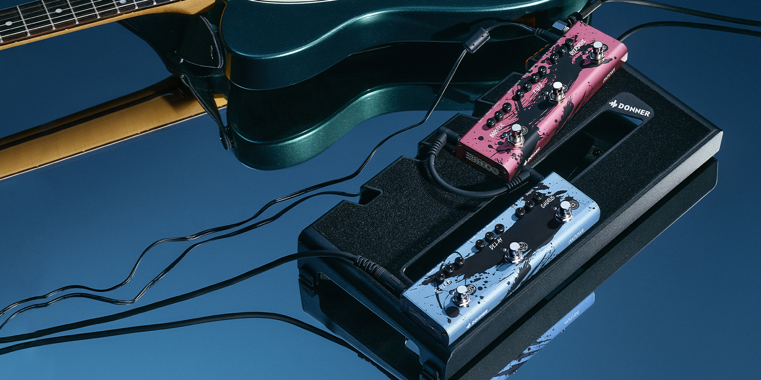 Amazon.com: Donner X MIYAVI Multi Effects Guitar Pedal Dimension