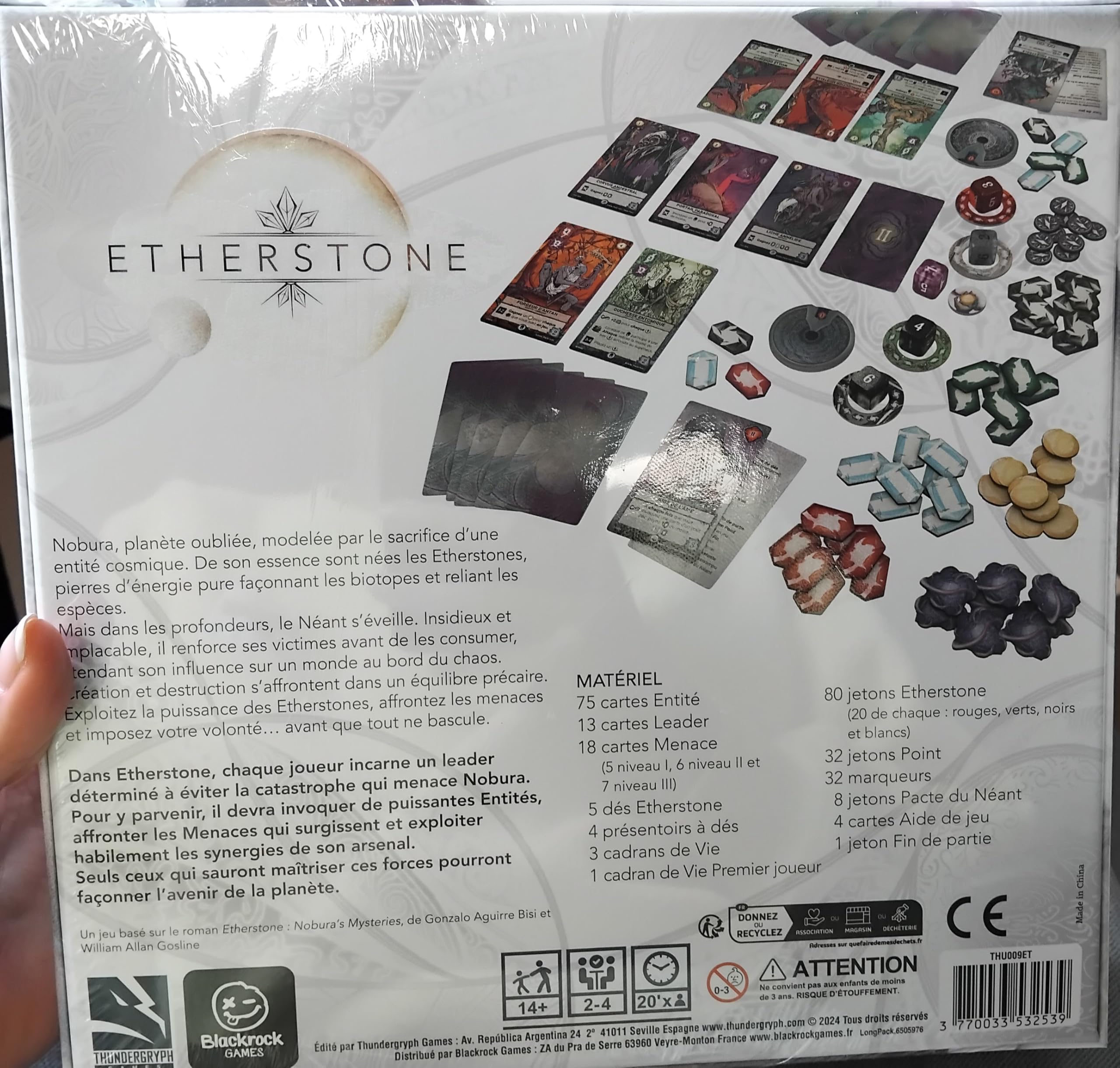 Etherstone - strategiczna i ewolucyjna gra planszowa | 2-4 graczy | Od 14 lat | Kombinacje kart, kości i zarządzanie zasobami | Blackrock Games