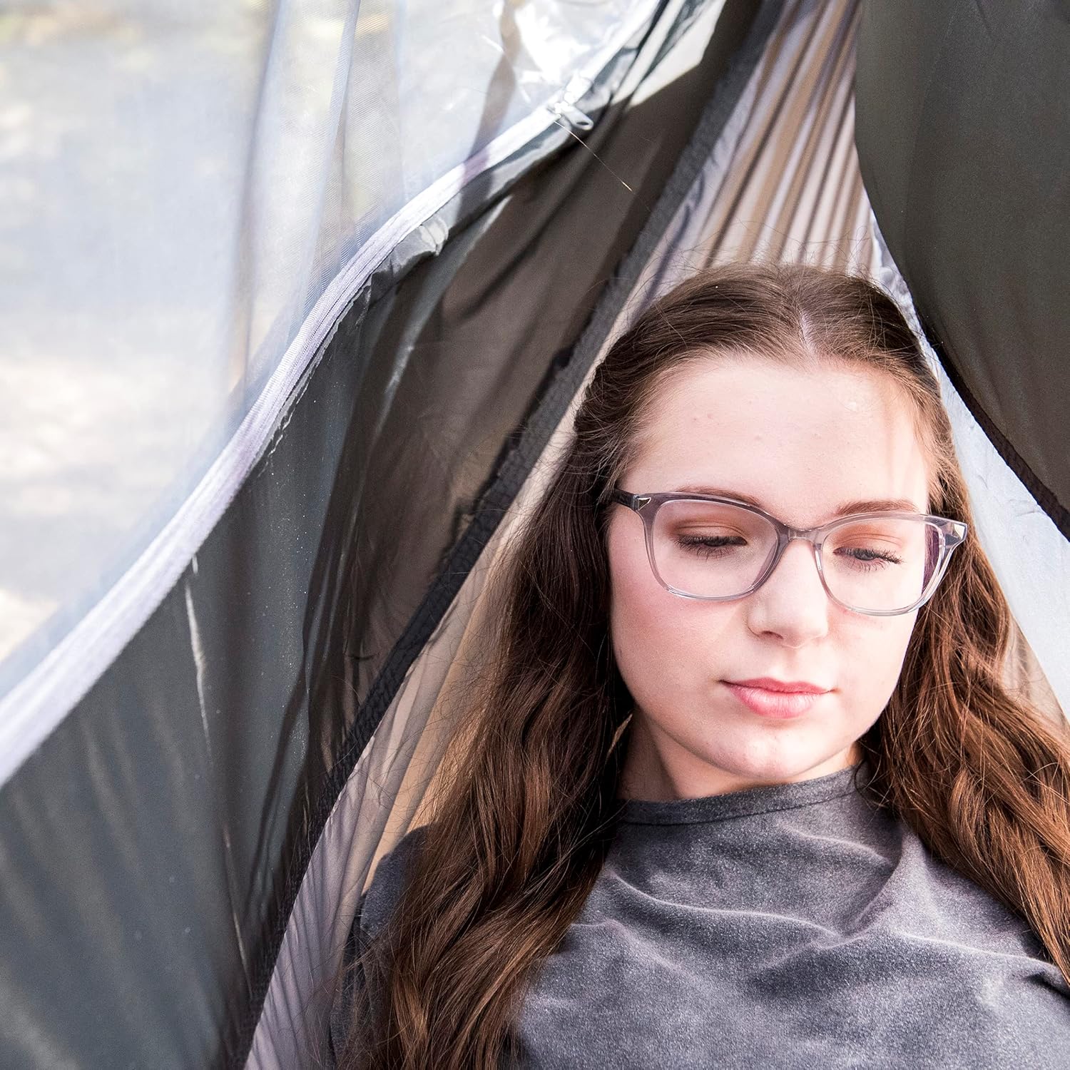 portable mosquito hammock folded inside stuff sack ready for travel