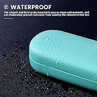 Vista 57 de molshine Estuche rígido de cuero para lentes de sol, funda clásica para gafas grandes para mujeres y hombres,Gafas de sol