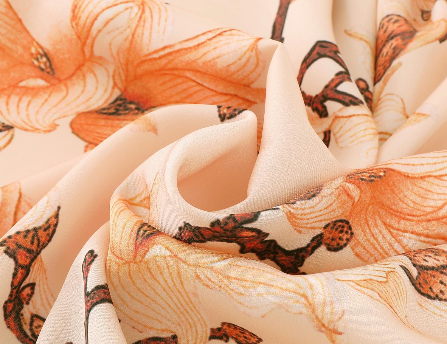 BABEYOND Kimono Robe Cover up with Box Long Floral Satin Sleepwear Silky Bathrobe Bachelorette Robe - Image 6