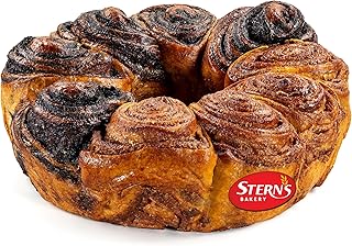 Artisan Babka Cake | Chocolate & Cinnamon Swirled Babka | Gourmet Bakery Dessert | Kosher, Nut Free, Dairy Free | Stern’s Bakery