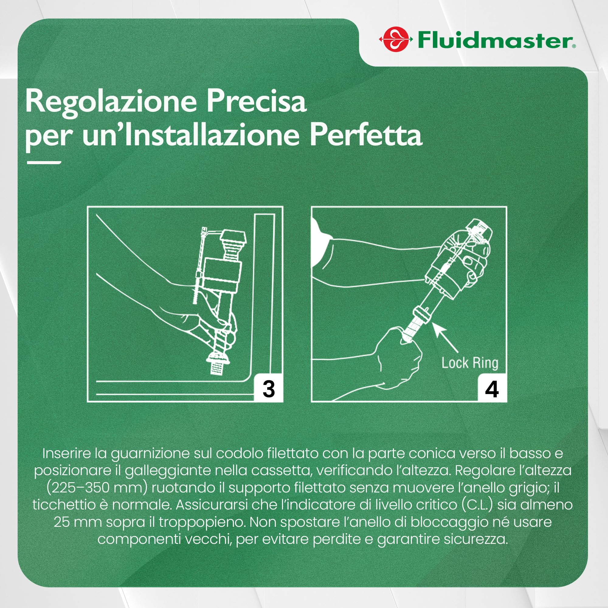 Fluidmaster 400EL – Galleggiante inferiore, colore: neutro
