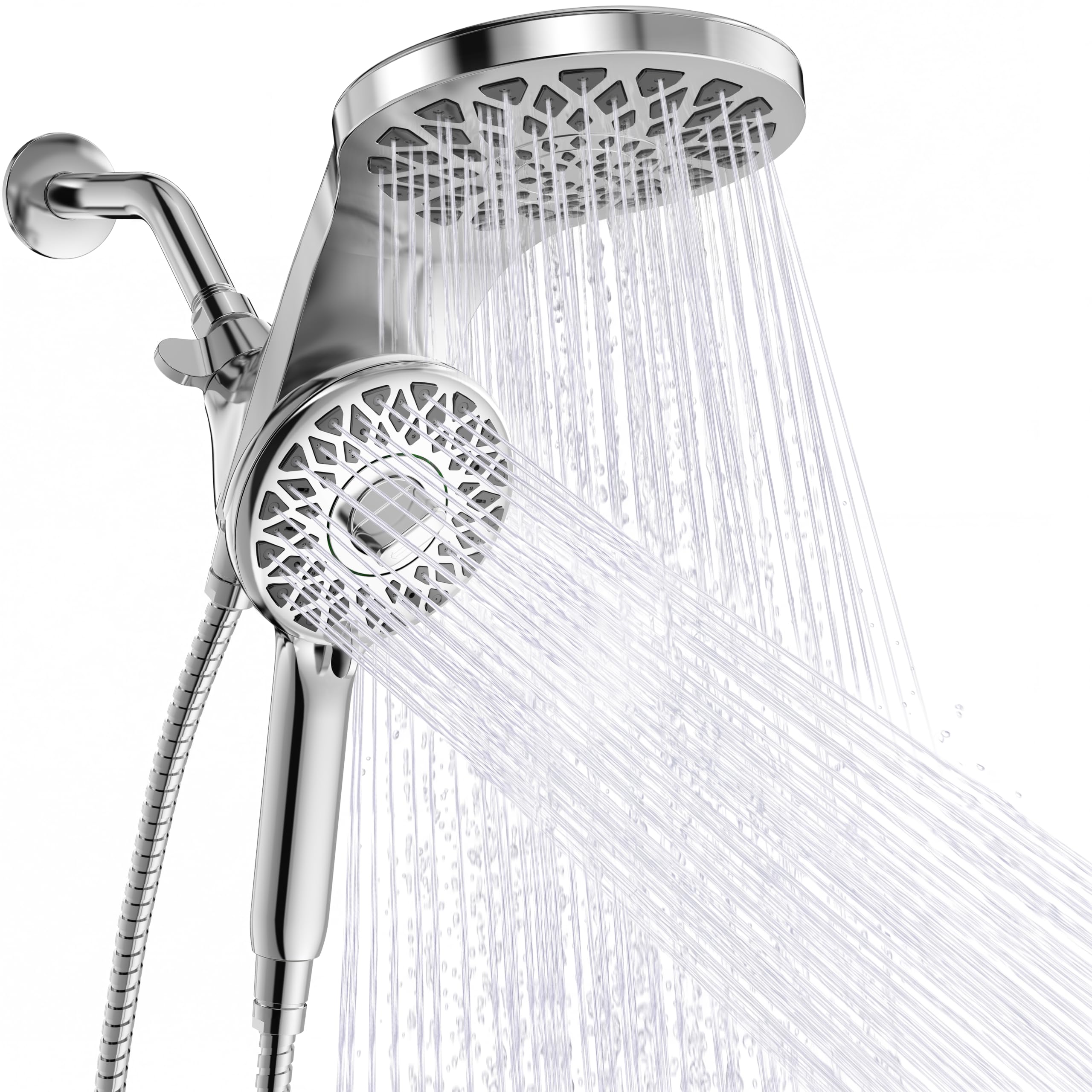 High Pressure Rain Shower Head with Handheld Spray Combo