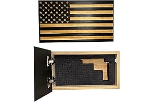 Hidden Wall Gun Storage American Flag