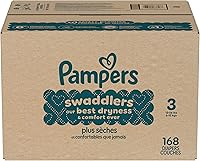 Vista 16 de Pañales Pampers Swaddlers, talla 3 (5.9-11.8 kg), 168 unidades, absorbentes, mantiene al bebé seco y cómodo, pañal desechable seguro para la piel