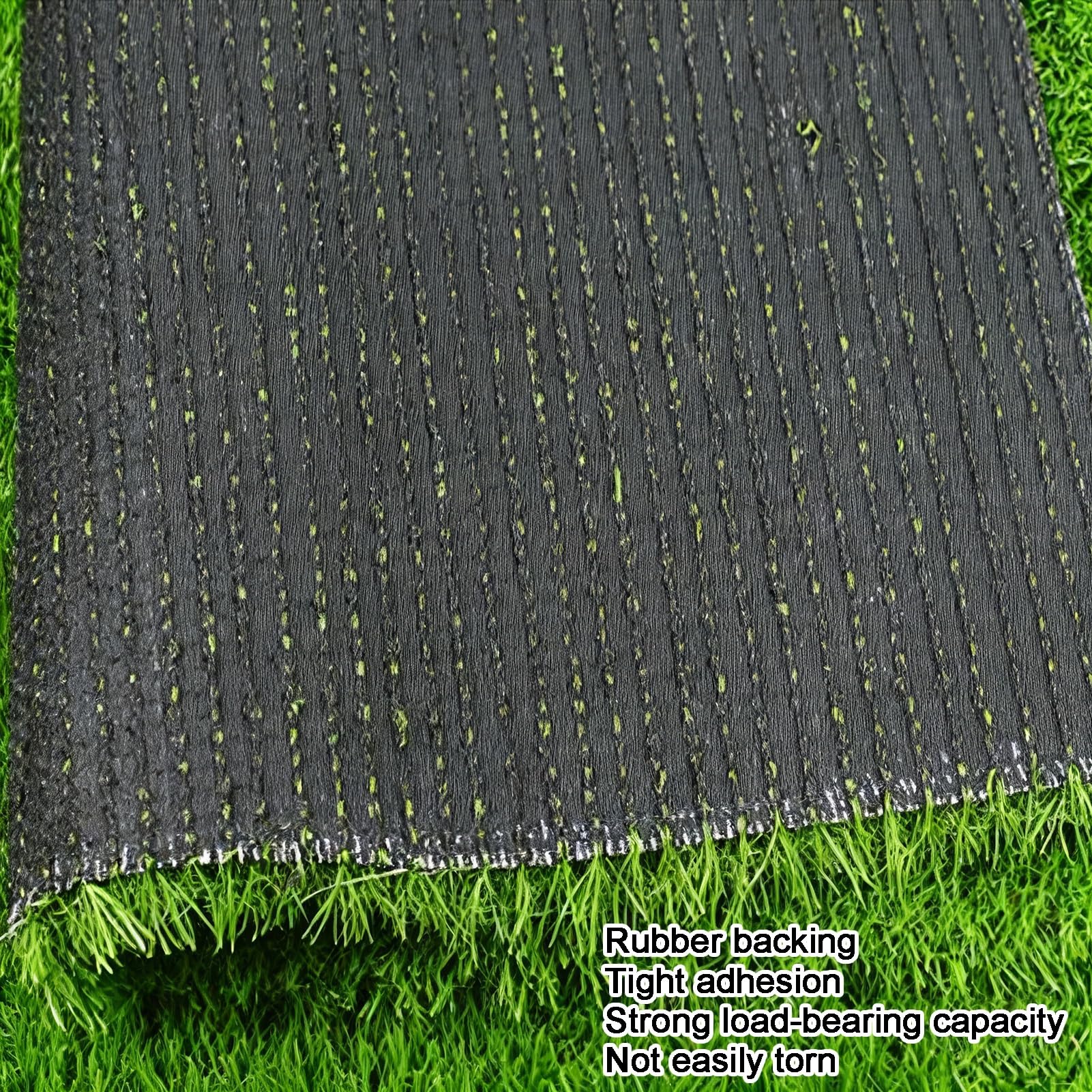 Realistyczny dywan ze sztucznej trawy o wysokości 3 cm do użytku wewnątrz i na zewnątrz – 150 x 100 cm z otworami odpływowymi, łatwa do czyszczenia, syntetyczna mata murawowa
