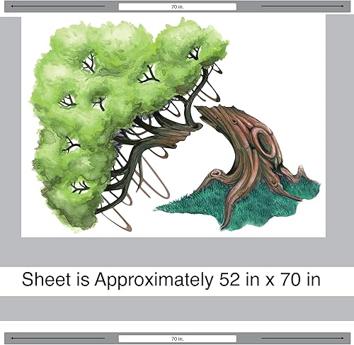 Miniatura 3 de Kit de mural de acuarela de árbol de roble nudoso por Chromantics