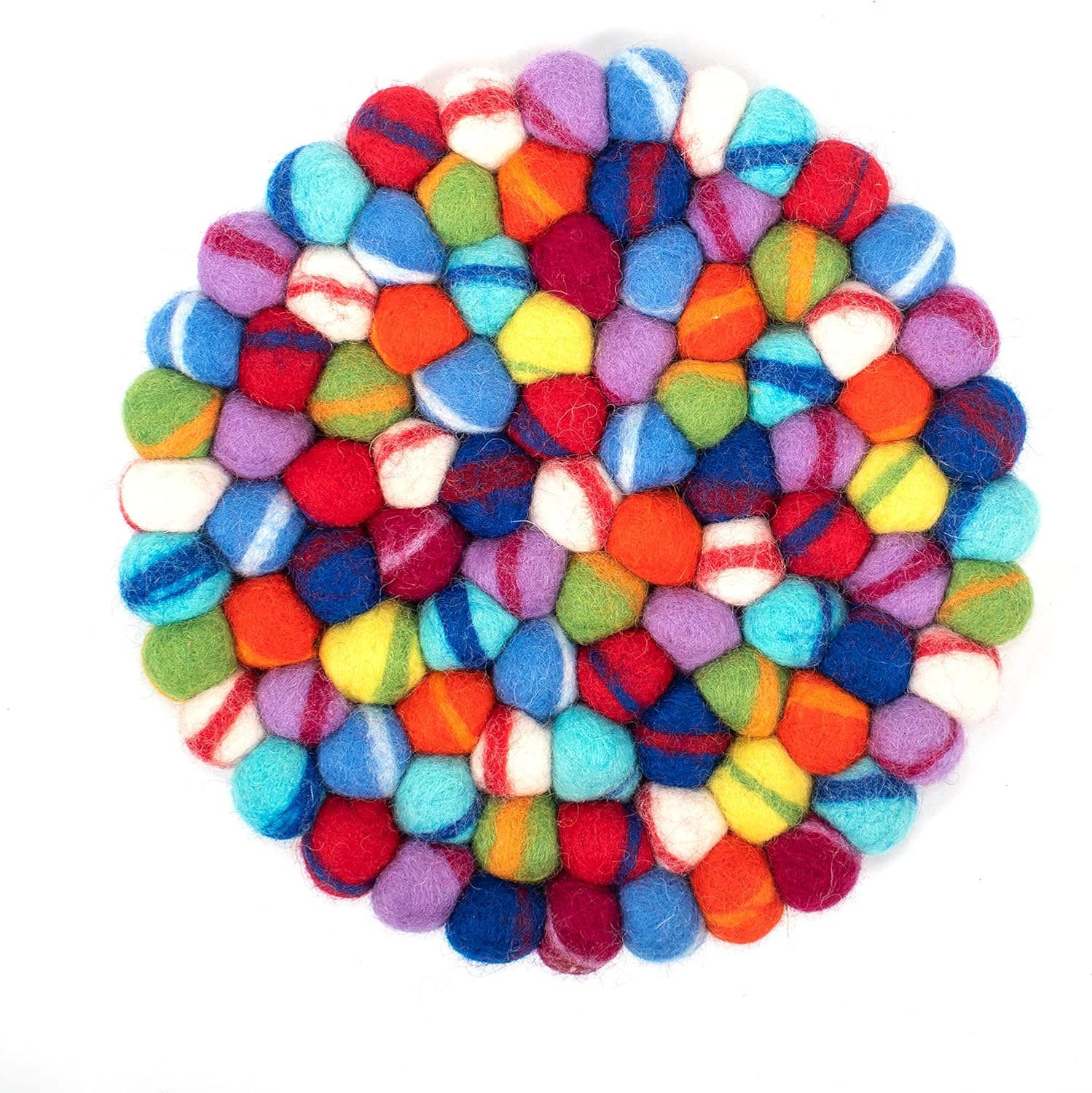 Reefelt Hot Pot Trivet 100 Merino Wool Felt, Multicolor