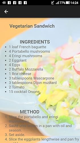 Vegetarian Menu