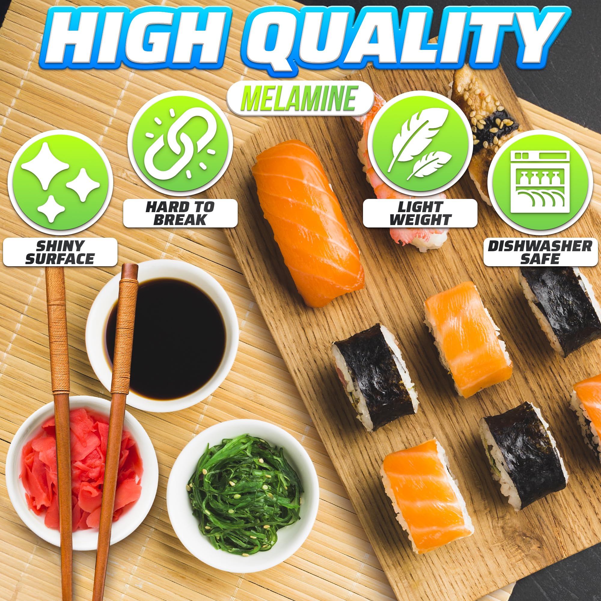 Naczynie do sosu sojowego do sushi, melaminy, 3,62 cm, plastikowe kubki do sosów do maczania chleba, miski na sos sojowy, małe miski do przystawek, do zanurzania w oliwie z oliwek, małe białe miski,