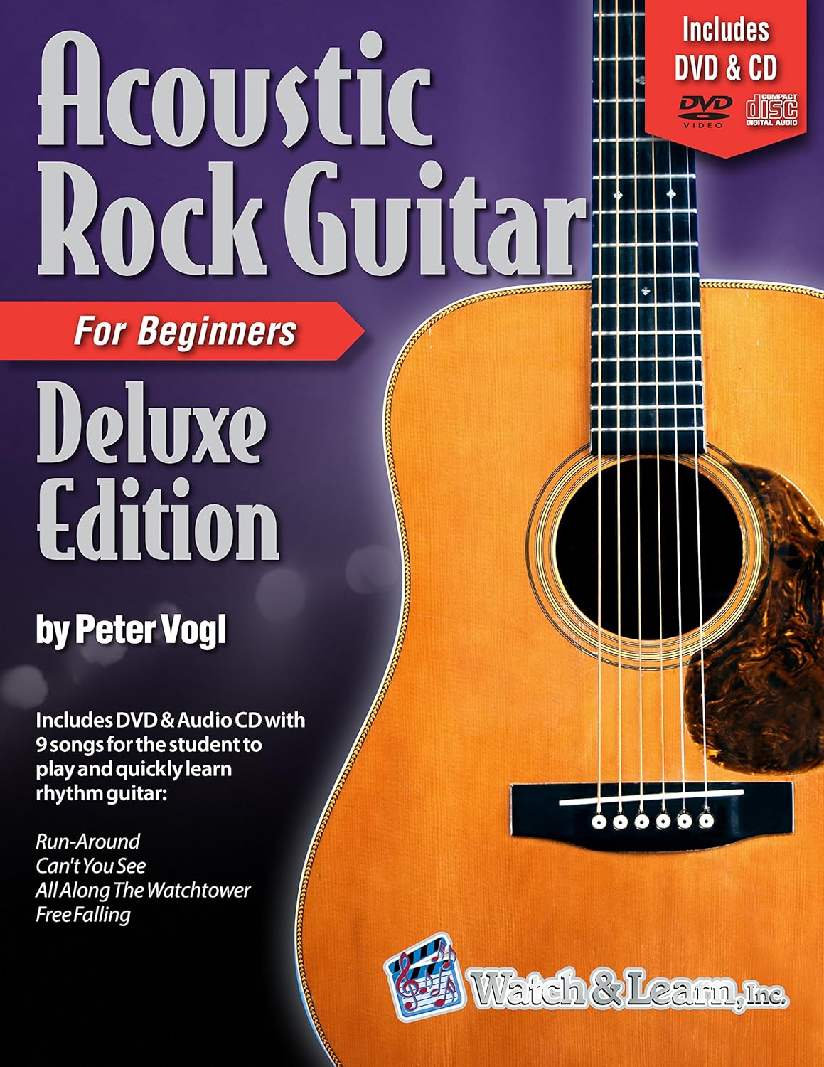 Acoustic Rock Guitar Book For Beginners Deluxe Edition with
