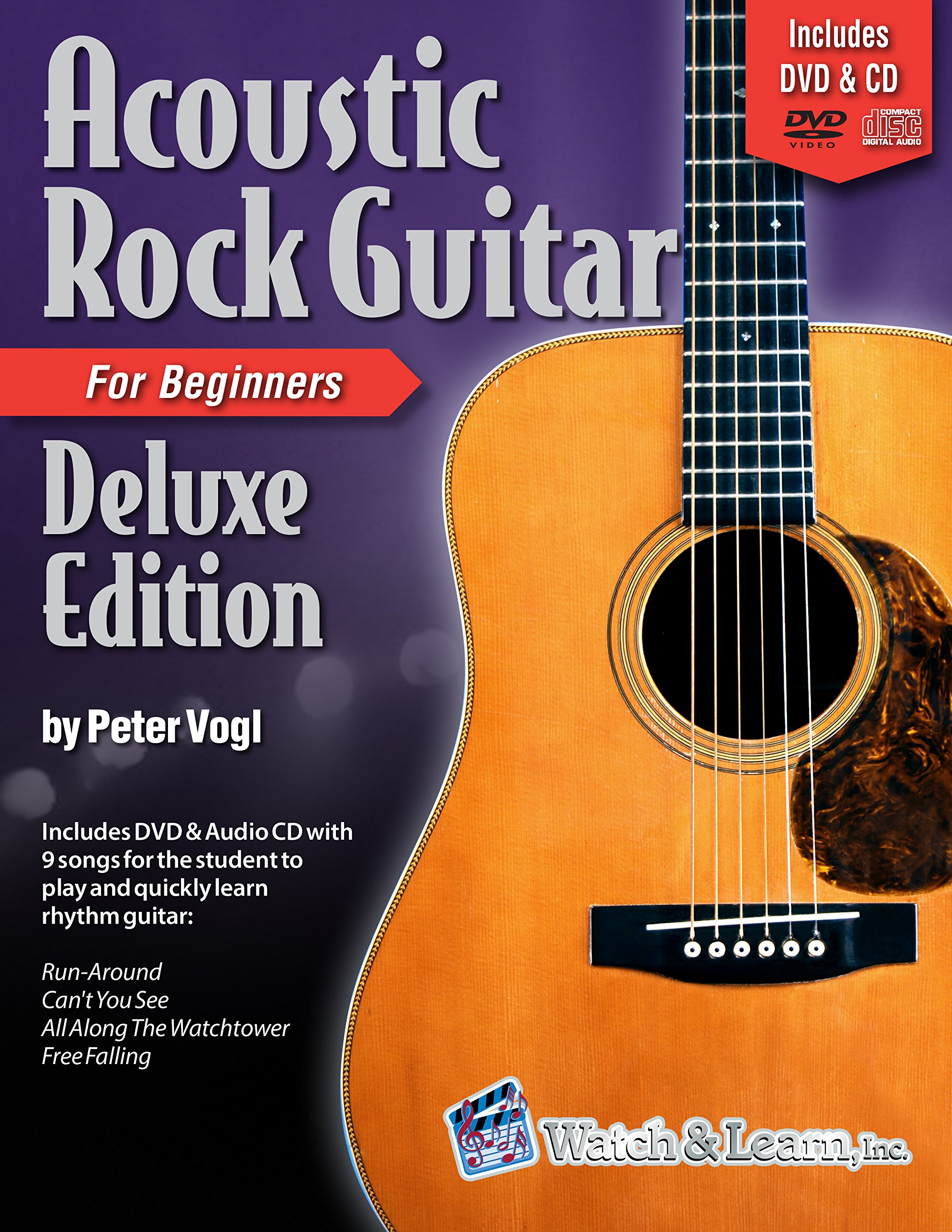 Acoustic Rock Guitar Book For Beginners Deluxe Edition with DVD & Audio CD
