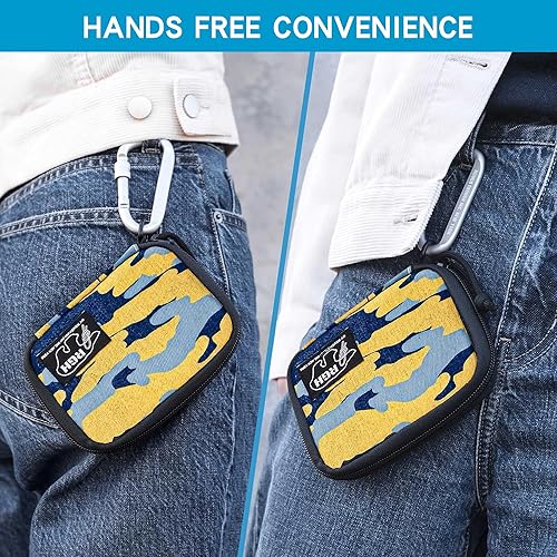 Vista 6 de Rough Enough - Cartera para adolescentes y niños, tarjetero con cordón para el cuello, cremallera, bolsillo para monedas, acordeón, lona