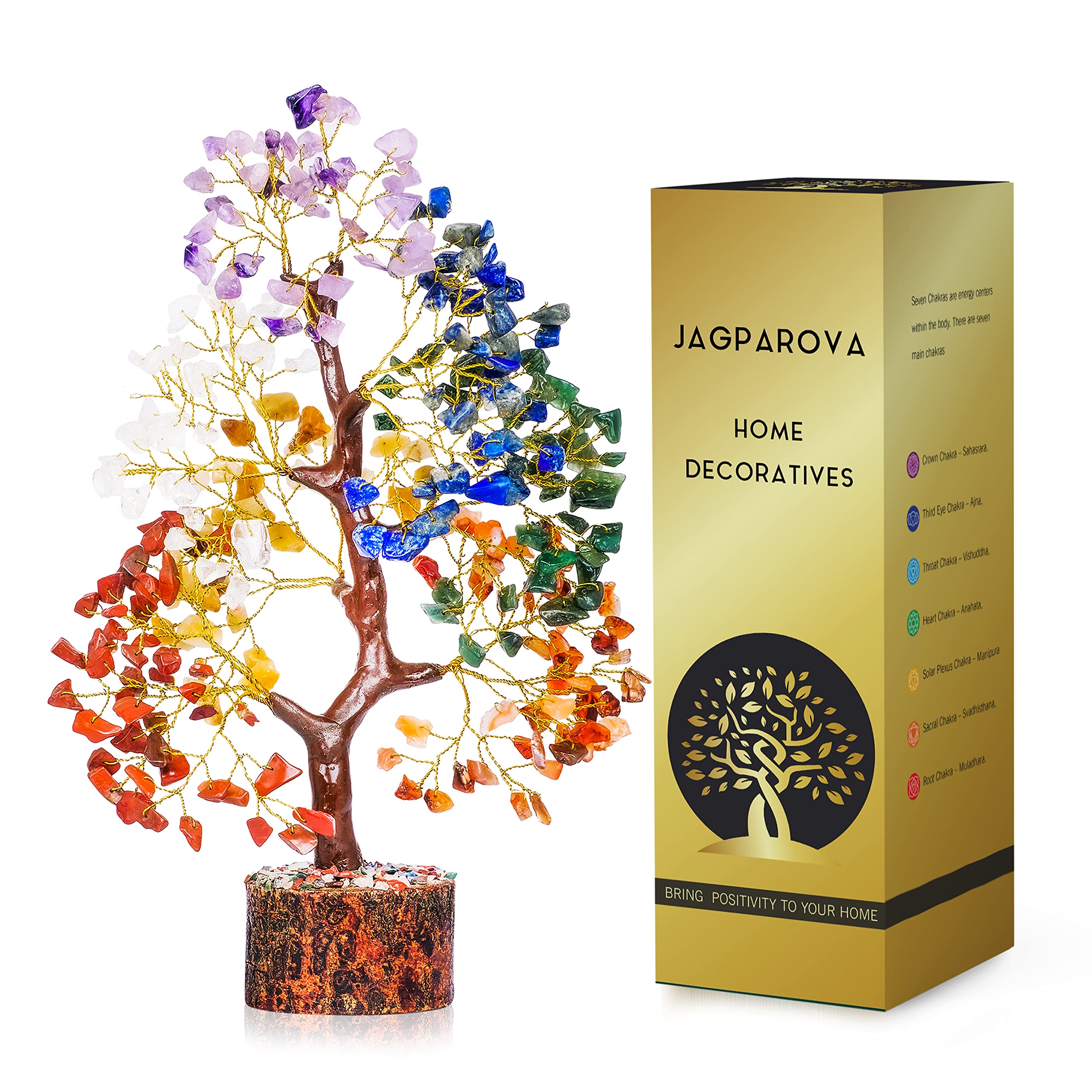 Buy 7 Chakra Gemstone Money Tree Reiki Chakras Healing, Crystals and