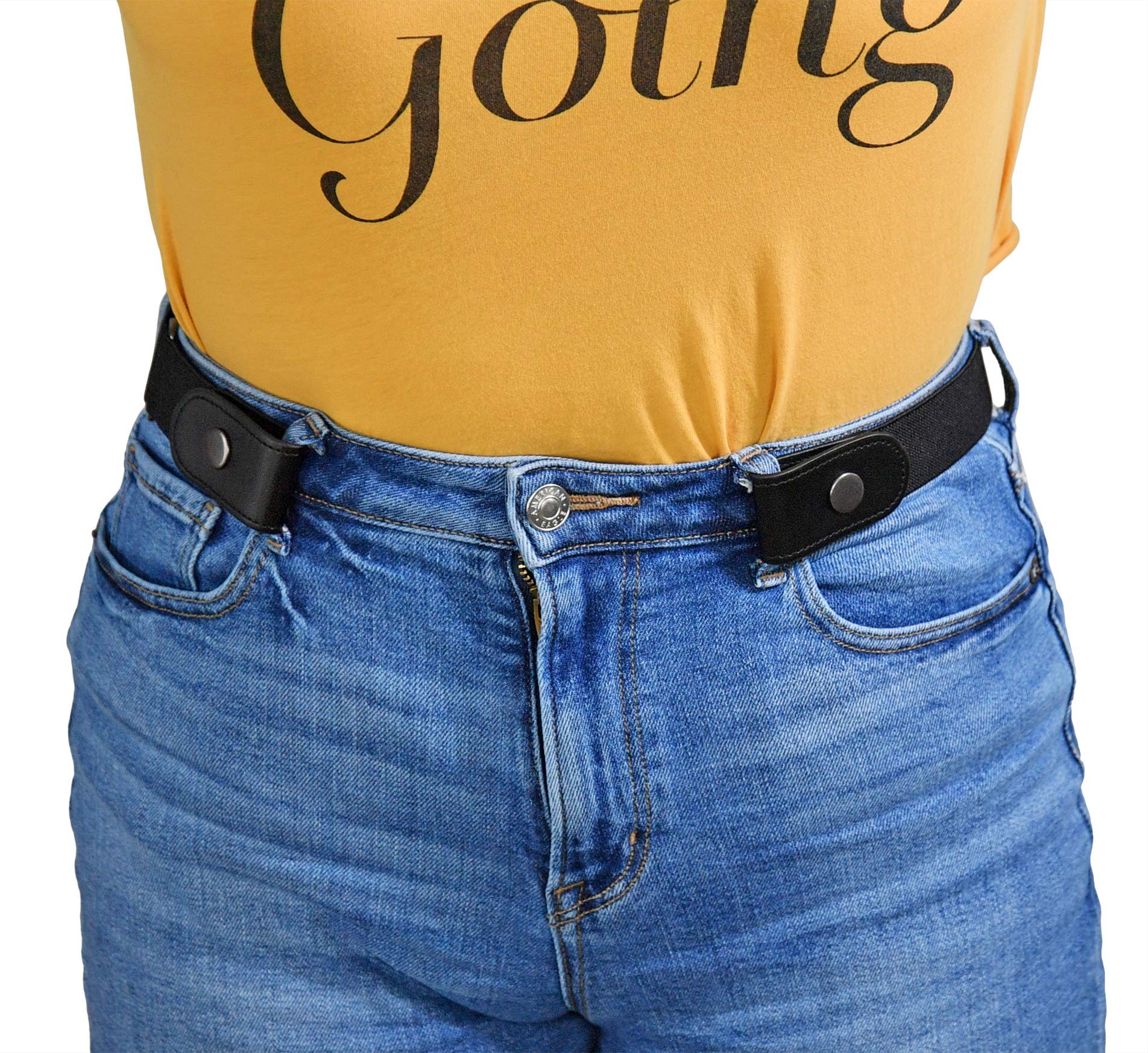 Women's No-Buckle Stretch Belt, Adjustable Elastic Belts for Women