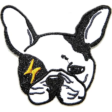 Amazon Com Bulldog Frances Perro Cachorro Mascota Dibujos Animados Bebe Chamarra Playera Patch Sew Iron On Bordado Sign Badge Disfraz Vestido Todo Lo Demas