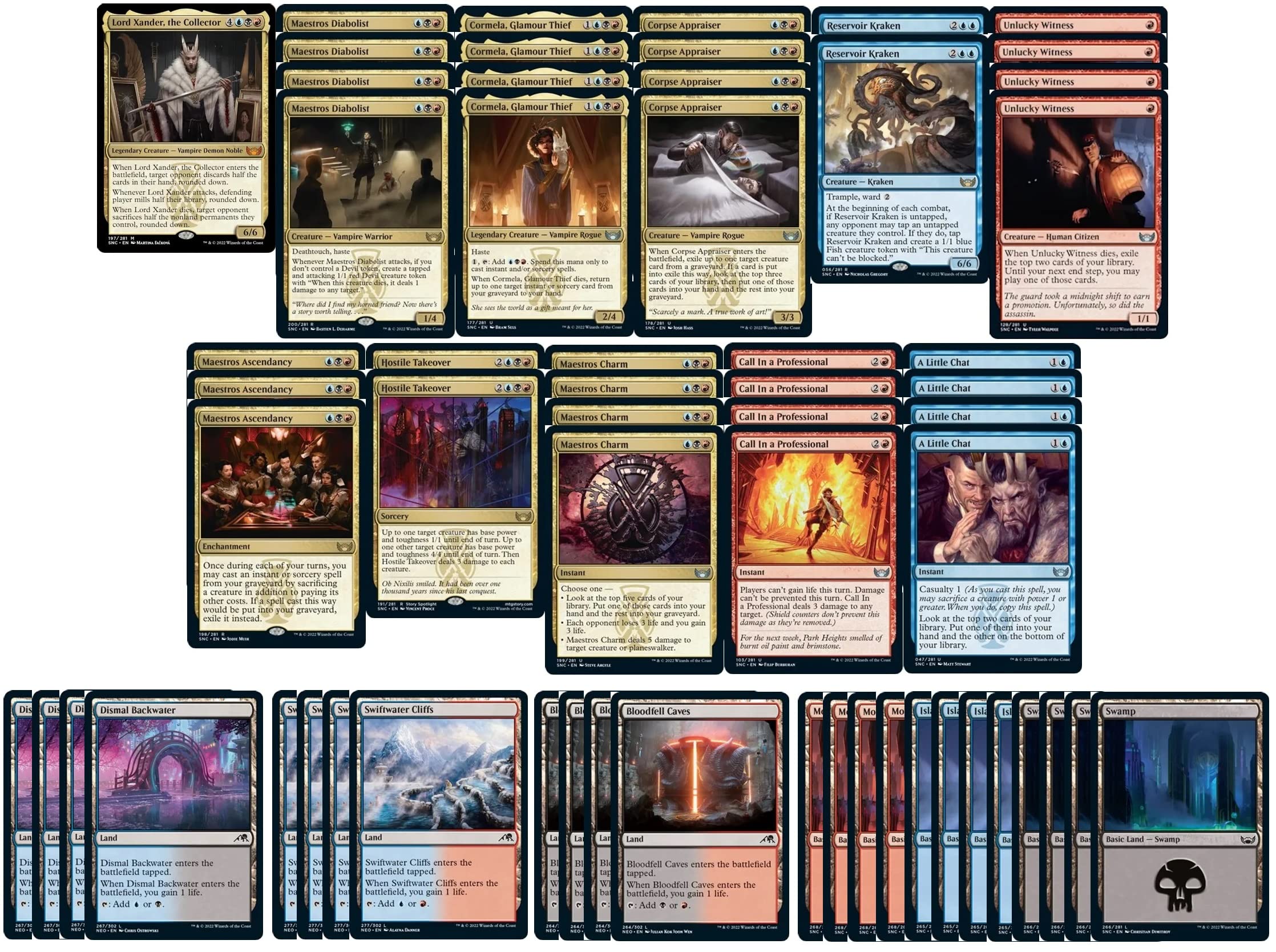 Amazon.com: Elite Grixis Maestros Sacrifice Deck - Blue Red Black - Very  Powerful - Modern Legal - Custom Built - Magic The Gathering - MTG