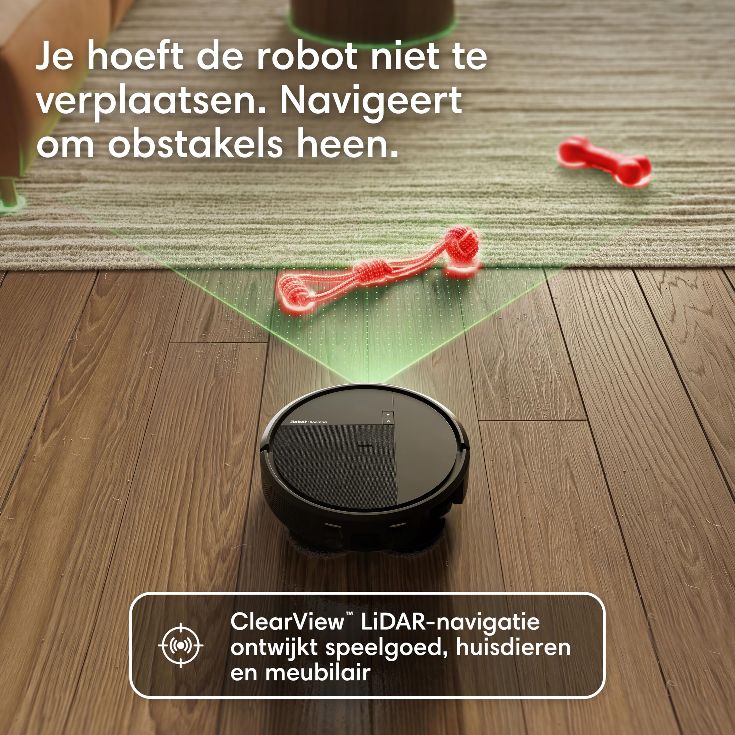 iRobot Roomba® Plus 516 Combo Roboter + AutoWash™ Dock, 22Kpa, Multifunktions‑Dock, Clearview LiDAR, Entleert-Sich, Zusätzliches Zubehör, Schwarz
