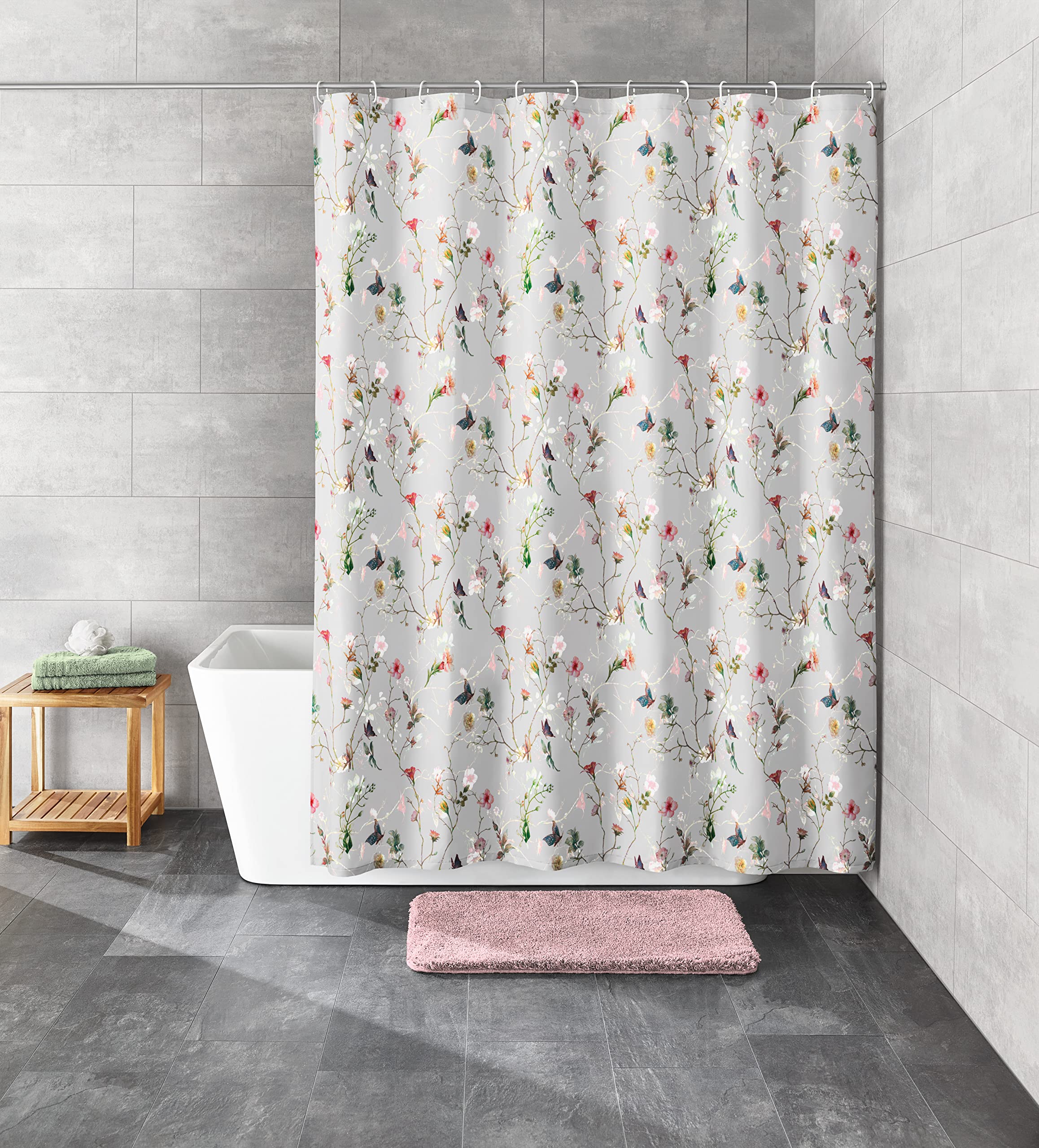 Kleine Wolke Flores Shower Curtain 180 x 200 cm Multi-Coloured, W 70.9" x L 78.7" (1 Panels) - Image 2
