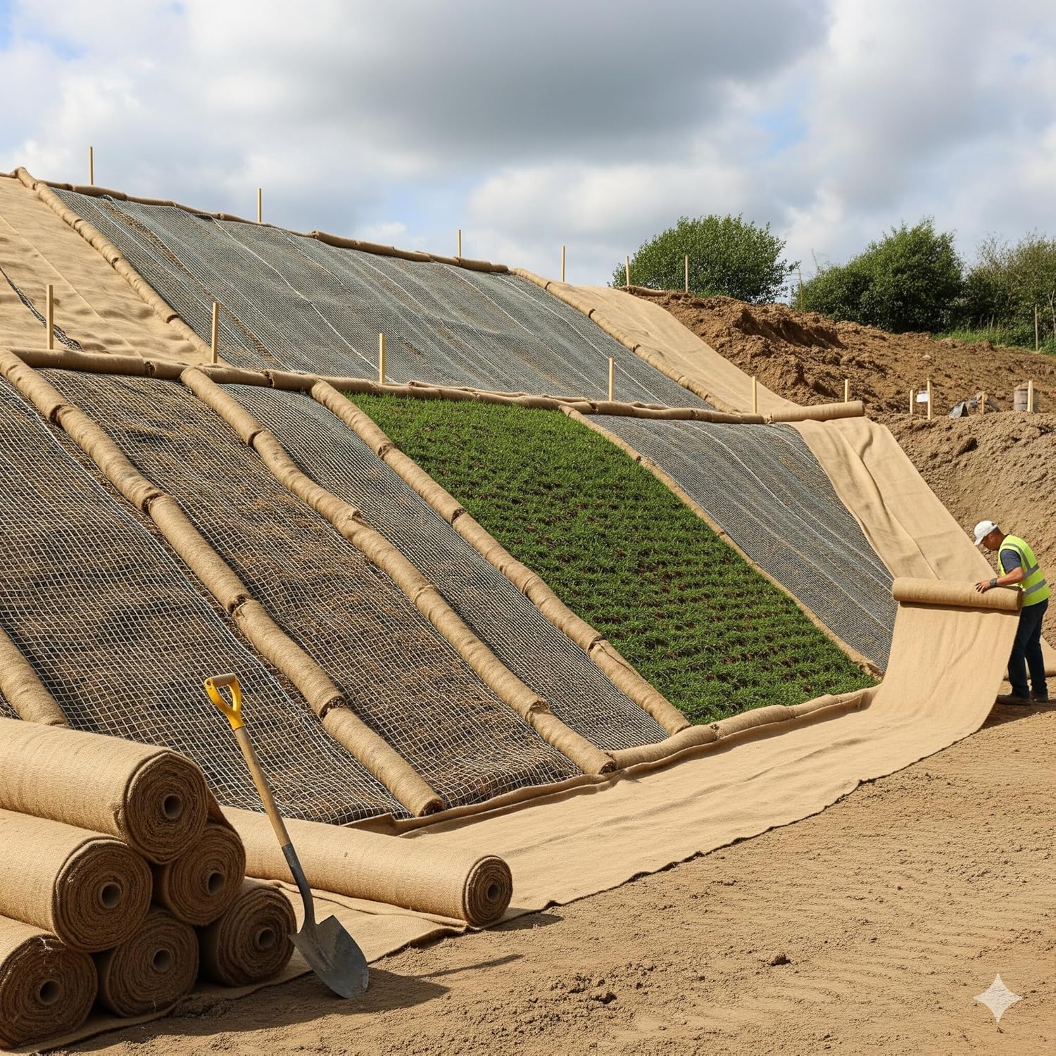 AAYU Burlap Fabric Roll | 40-Inch Wide x 150 ft Long | 40" by 50 Yards | Non- Fraying | Tightly Woven | Great for Outdoor Wedding Runners