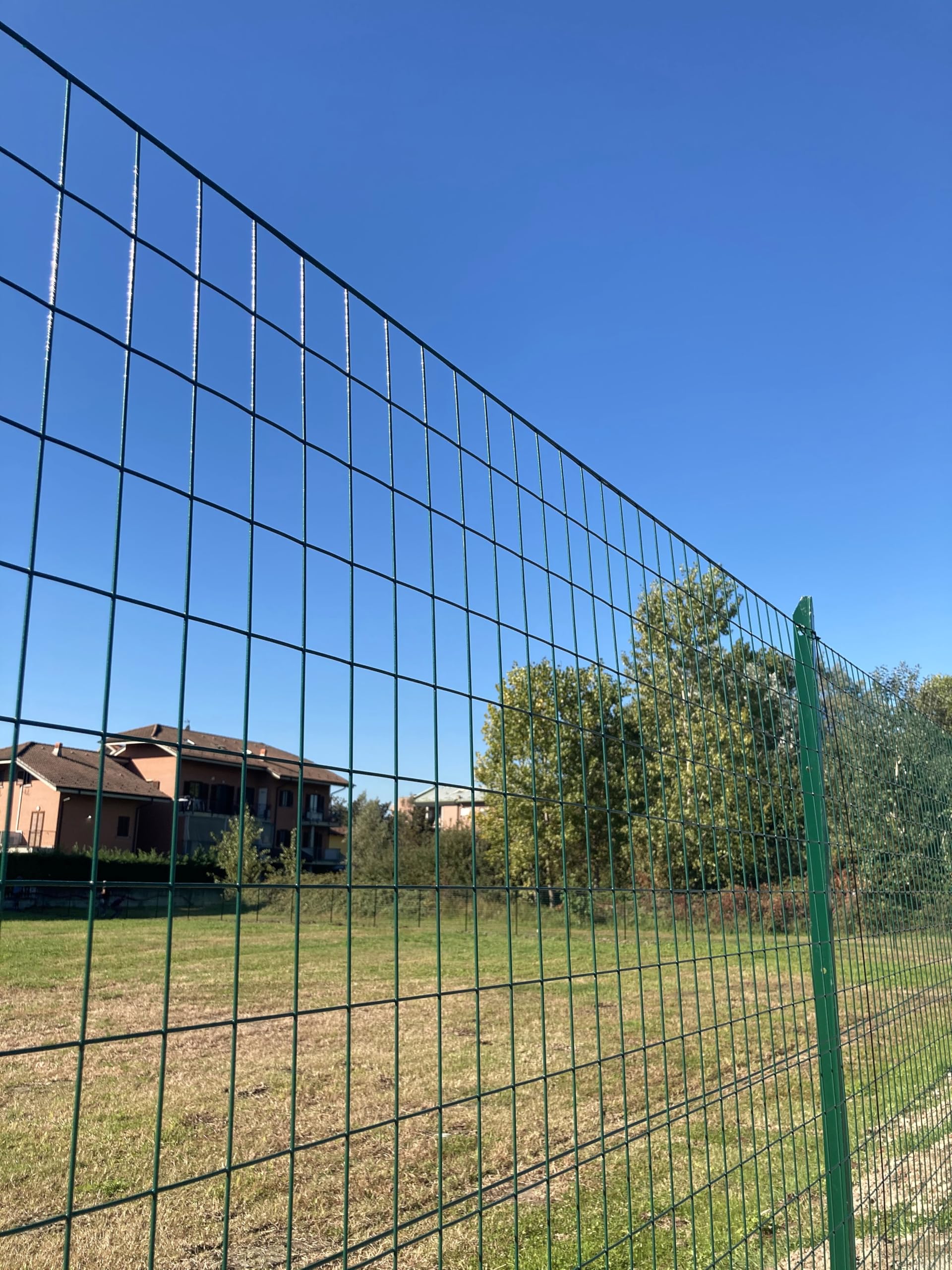 Es. Rete Recinzione Elettrosaldata Plastificata Verde – Rotolo 25 Metri Lineari – Diverse Altezze Disponibili – Maglia 50x76 mm, Filo Ø 2,6 mm – FENCESHOP (h 153 cm)