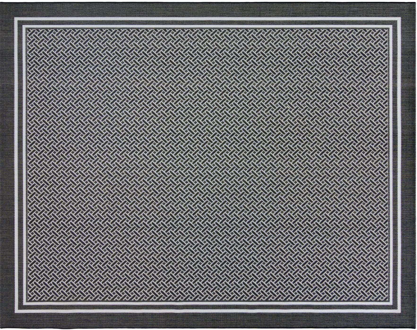 Gertmenian Indoor Outdoor Classic Flatweave Area Rug, Stain & UV Resistant Carpet, Deck, Patio, Poolside & Mudroom, 9x13 Ft Extra Large, Simple Border