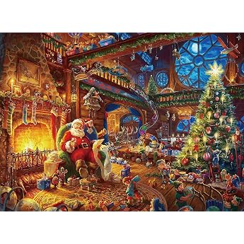 Puzzle 1000 Pieces Adult Santa Claus 70 x 50 cm Puzzle for Adults Classic Puzzles Christmas 1000 Pieces Christmas Puzzle
