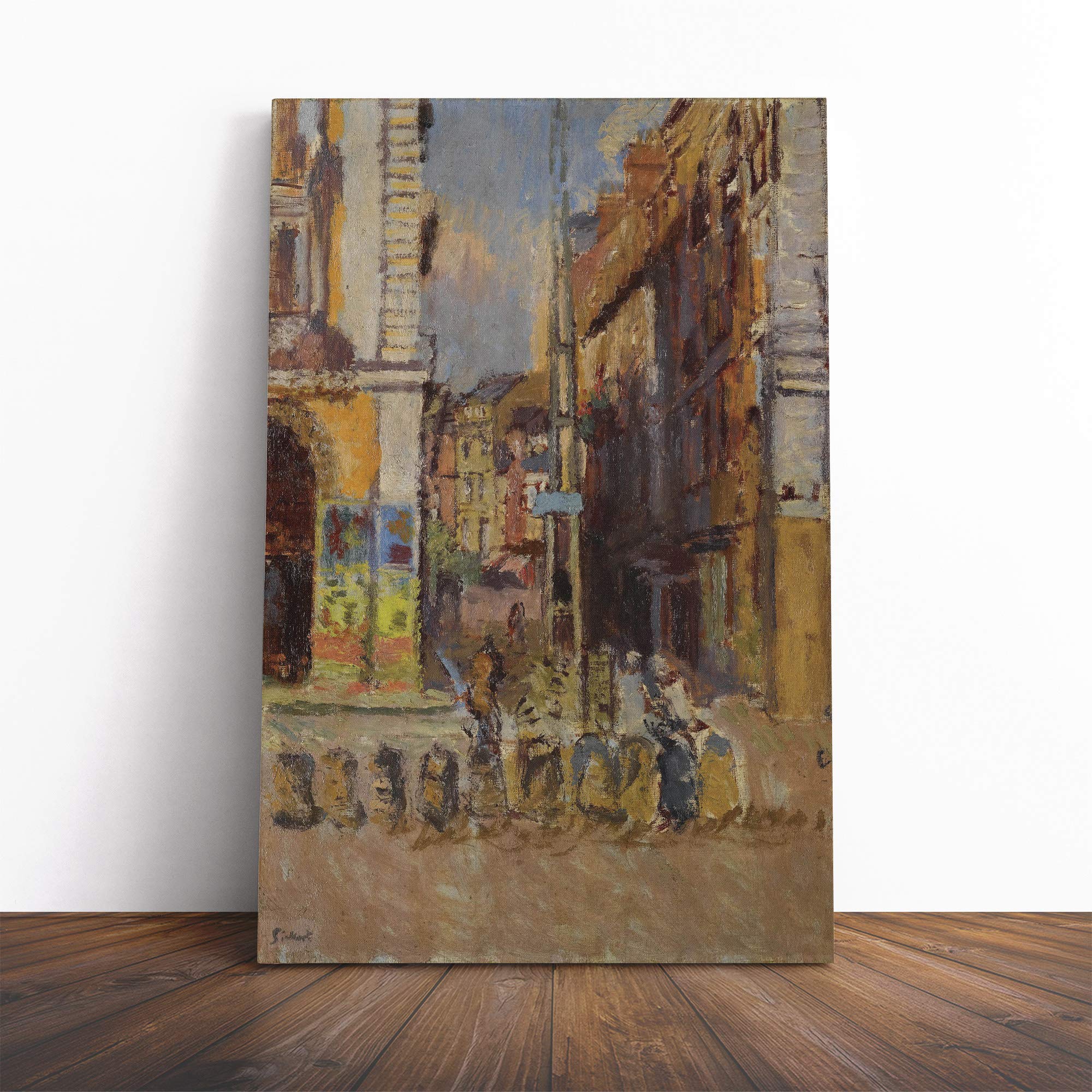 Walter Sickert Study for The Elephant Canvas Print | Gallery Wrapped 30mm Frame Wall Art | 30x20 inches | Ready to Hang | Modern Animals Picture | Living Room Bedroom Lounge Office